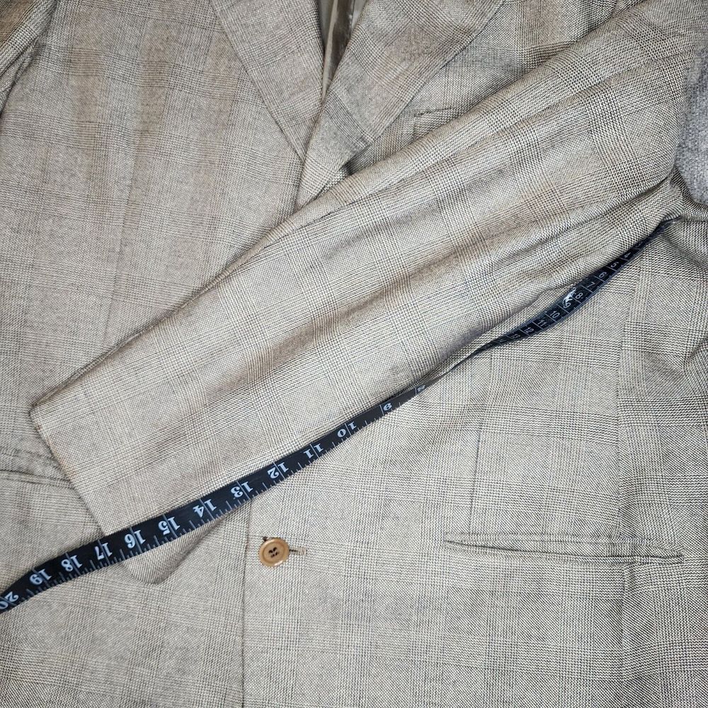 Valentino Men's 42R Brandy Glen Plaid Silk Wool 3 Button Blazer Sport Coat Italy - Picture 9 of 10
